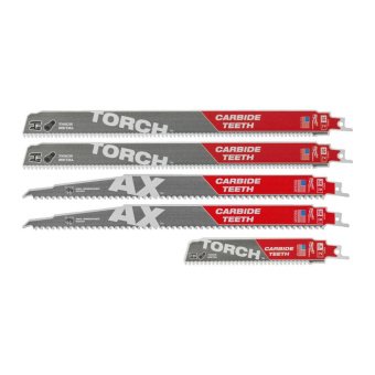 MILWAUKEE Набір полотен для шабельних пил SAWZALL CARBIDE, (5шт)