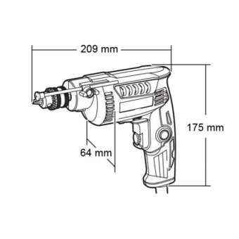 Безударний дриль Makita DP2010 (0.37 кВт)