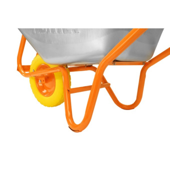 Тачка будівельна з посиленою рамою КВІТКА (90 л, 180 кг) (110-4004)