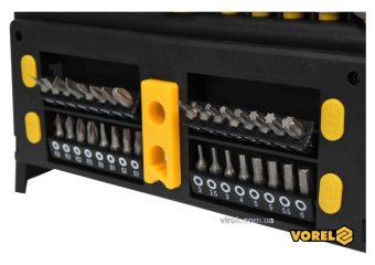 VOREL Набір викруток і викруткових насадок : Cr-V, 50 шт  | 60780