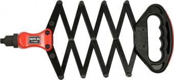 YATO Заклепочник "гармошка" YATO для нітів Ø=2.4; 3.2; 4.0; 4.8; 6.4 мм, l=240-810 мм  | YT-36060