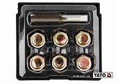 YATO Набір для ремонту оливних пробок YATO : з алюмінієвими прокладками, різьба- М15 х 1.5, 6 шт  | 