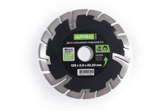 Диск по бетону 125х2,0мм (22-24%) Глубокий Рез APRO
