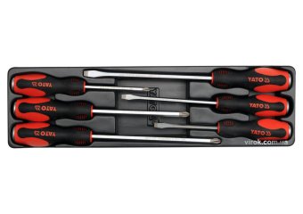 YATO Ящик розкладний металевий YATO : 475х230х365 мм. з інструментами. 63 шт.  | YT-3895