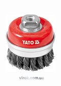 YATO Щітка - крацовка YATO *чашка* Ø=75мм  | YT-4768
