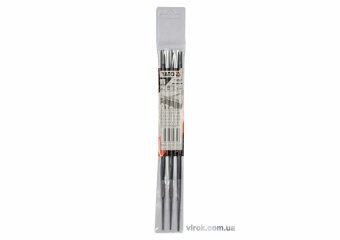 Напильники для гостріння ланок ланцюгів YATO, Ø= 4.8 мм, l= 250 мм, 3 шт. [4/200]