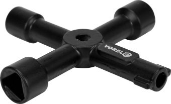 VOREL Ключ для замикання шаф в майстерні хресто-подібний, 4 види, 72х 72 мм  | 78477