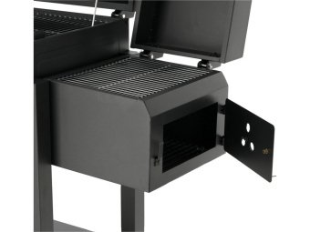Барбекю вугільний з коптильнею LUND, решітка- 54,5x23,5 см, розмір - 112x62x121 см [1]