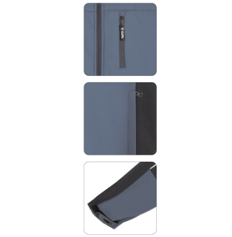 YATO Куртка робоча SOFTSHELL YATO розмір S, чорно-темно-сіра, 3 кишені, 96% поліестер і 4% спандекс 