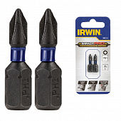 IRWIN Бита IMPACT PRO 1/4"/25мм PZ1 2шт, | IW6061409