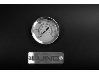 Гриль 2-секційний вугільний LUND, 112x63x123 см, на 4 ніжках (2 колеса) з кришками, решітки 64х37/ 3