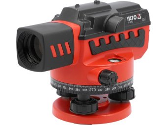 Нівелір опт авто-налаш. з штатив і рейко YATO об'єкт Ø= 38мм, крат- 32Х радіу- 0,5-50м точн- 1мм/30м