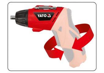 YATO Викрутка акумуляторна YATO Li-Ion, 1.3 АхГод, 3.6 В; F=3 Nm, зі змінним корпусом  | YT-82760