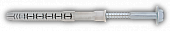 Friulsider Дюбель рамный нейлоновый с шестигранным шурупом FM-X5 оцинкованный, 10x160