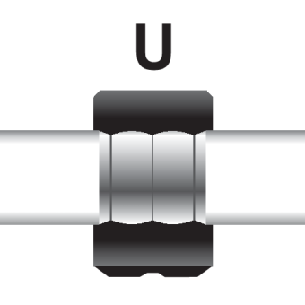 Насадка для прес-кліщів YT-21735 YATO: U 16 мм [50]