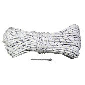 Шнур поліпропіленовий плетений, d=6мм, 30м Україна | 69-684