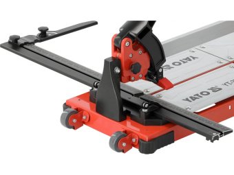 Плиткоріз ручний YATO з 1 напрямною, L= 165cм, 2 різця Ø= 22x6x6 мм, макс. товщина- 14мм, кут- 0-60°