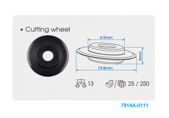 KING TONY Запасные лезвия для трубореза 7915A | 7914A-0111