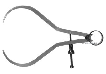 YATO Кронциркуль для зовнішніх вимірів YATO : l= 150 мм, з гвинтовим фіксатор і на пружині  | YT-721