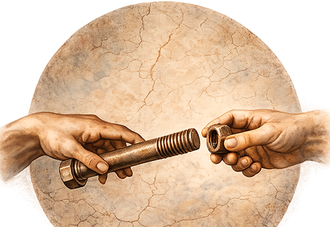 Рождение DIN 931 + DIN 934 Рождение DIN 931 + DIN 934